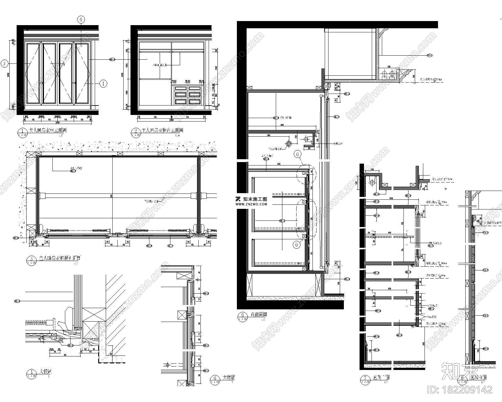 上海董生私宅别墅大宅详细施工图CAD下载dwg文件下载施工图下载【ID:182209142】