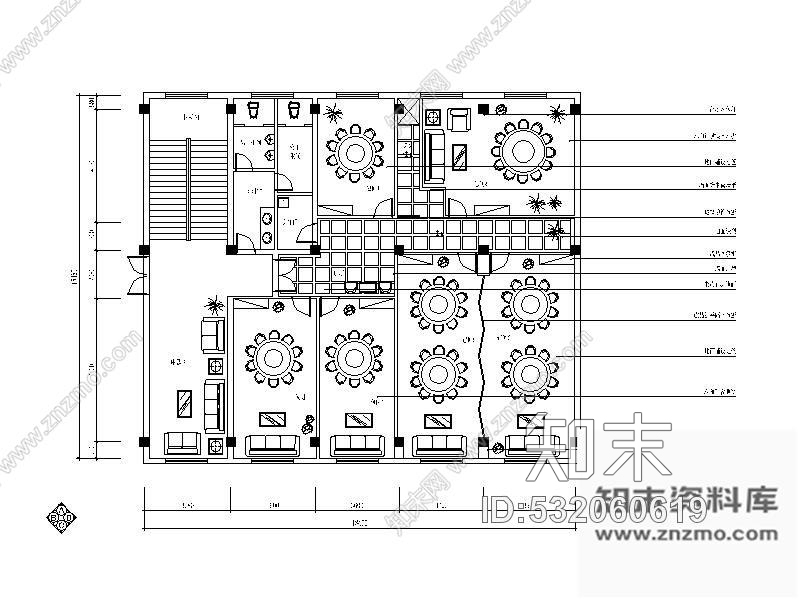 施工图豪华宾馆装修图cad施工图下载【ID:532060619】