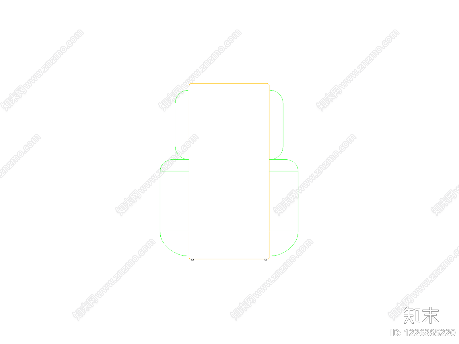 椅子cad施工图下载【ID:1226385220】