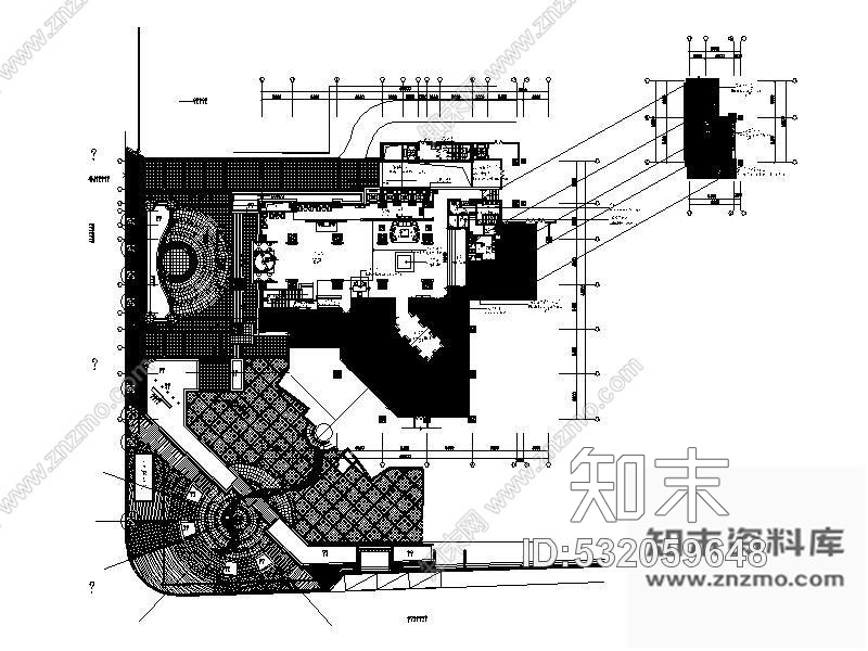 施工图某酒店电梯厅装修图(含效果)cad施工图下载【ID:532059648】