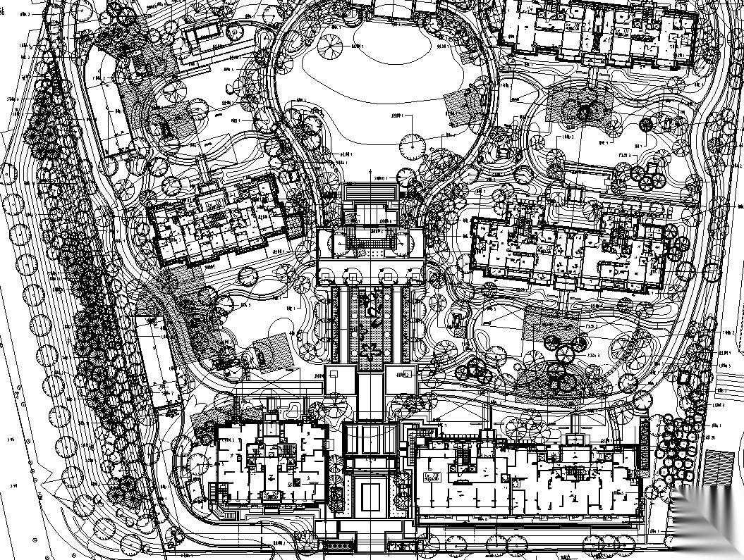 [上海]金茂府住宅区植物CAD施工图+实景图施工图下载【ID:161068185】