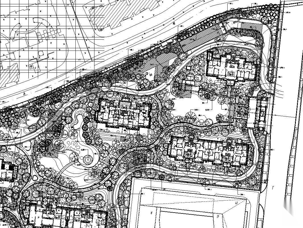 [上海]金茂府住宅区植物CAD施工图+实景图施工图下载【ID:161068185】