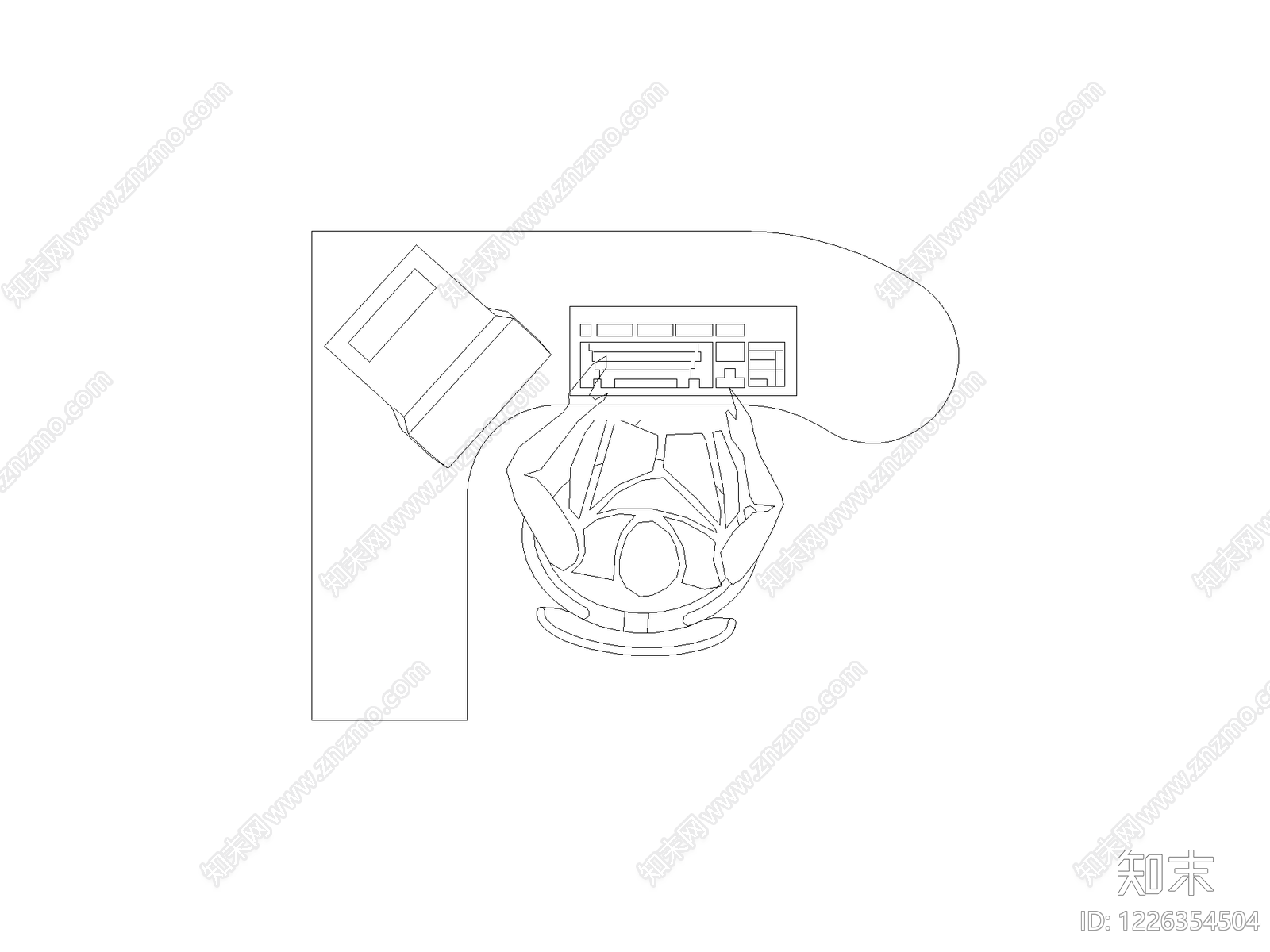 现代椅子CAD图纸