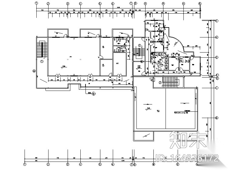 [厦门]某幼儿园室内装修施工图cad施工图下载【ID:164836172】