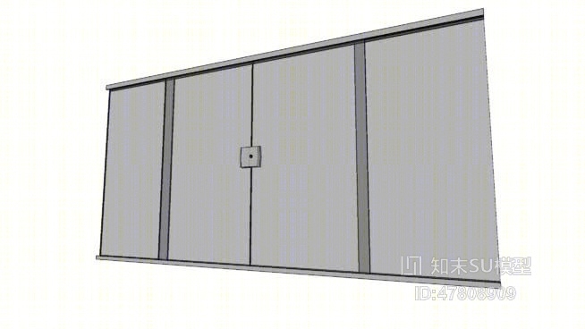 双开门SU模型下载【ID:117932941】