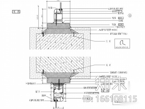 推拉门节点图cad施工图下载【ID:166108115】