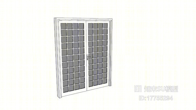 双开门SU模型下载【ID:17755294】