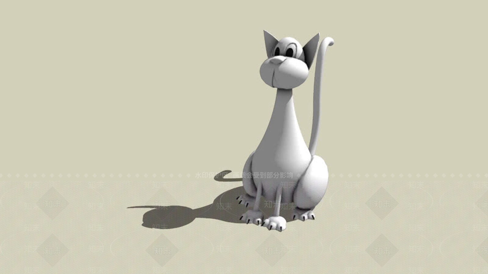 猫猫SU模型下载【ID:1162360354】