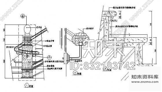 图块/节点楼梯扶手详图cad施工图下载【ID:832183742】