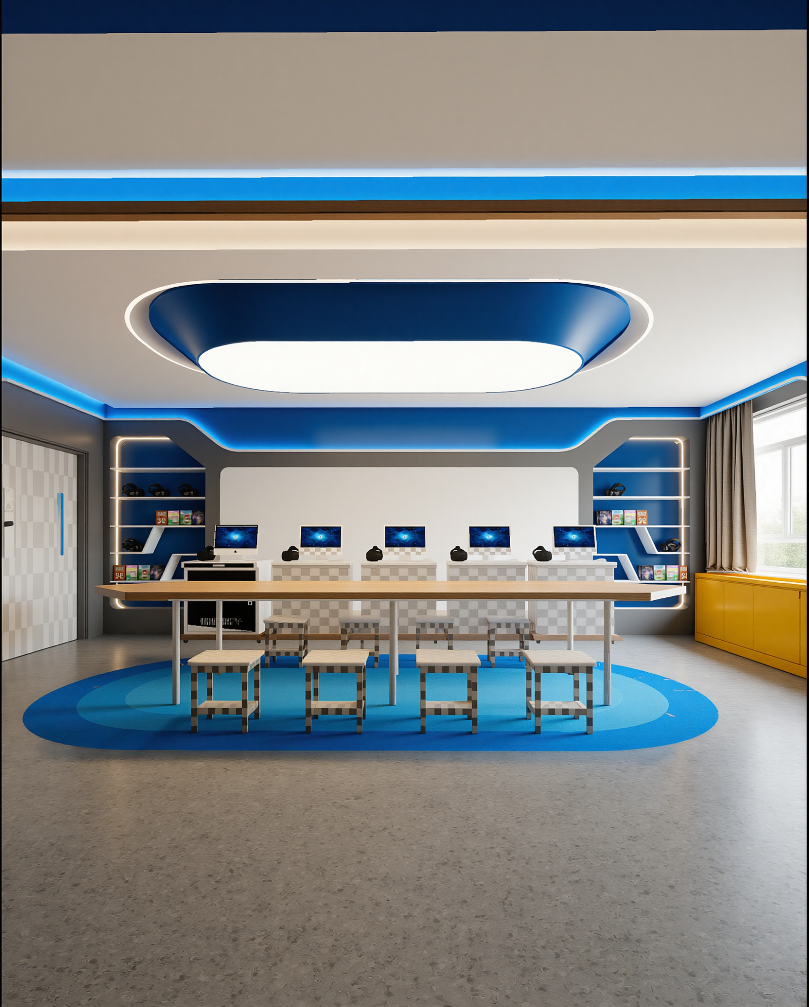 现代网吧网咖3D模型下载【ID:1214856754】