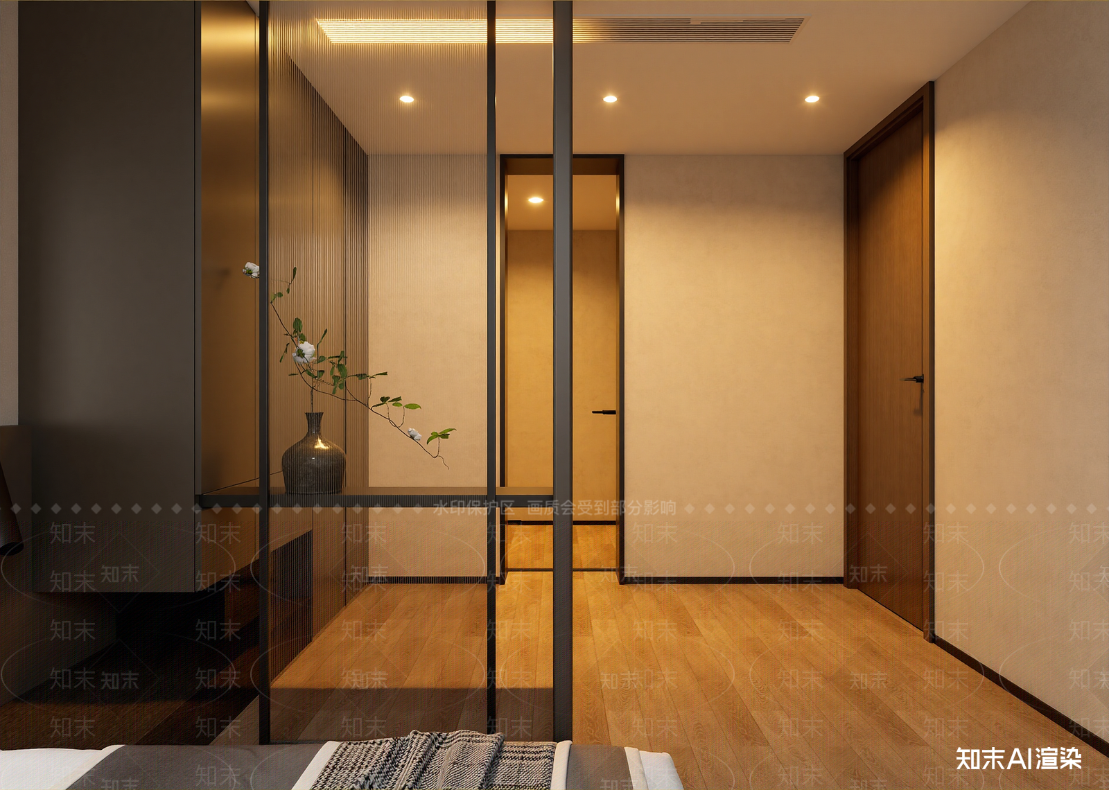 现代酒店客房3D模型下载【ID:1215094040】