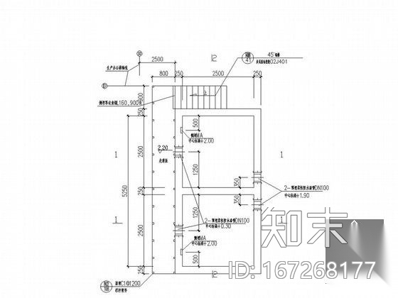 [山东]某工业园污水处理厂全套图纸（生化综合池快滤池接...cad施工图下载【ID:167268177】