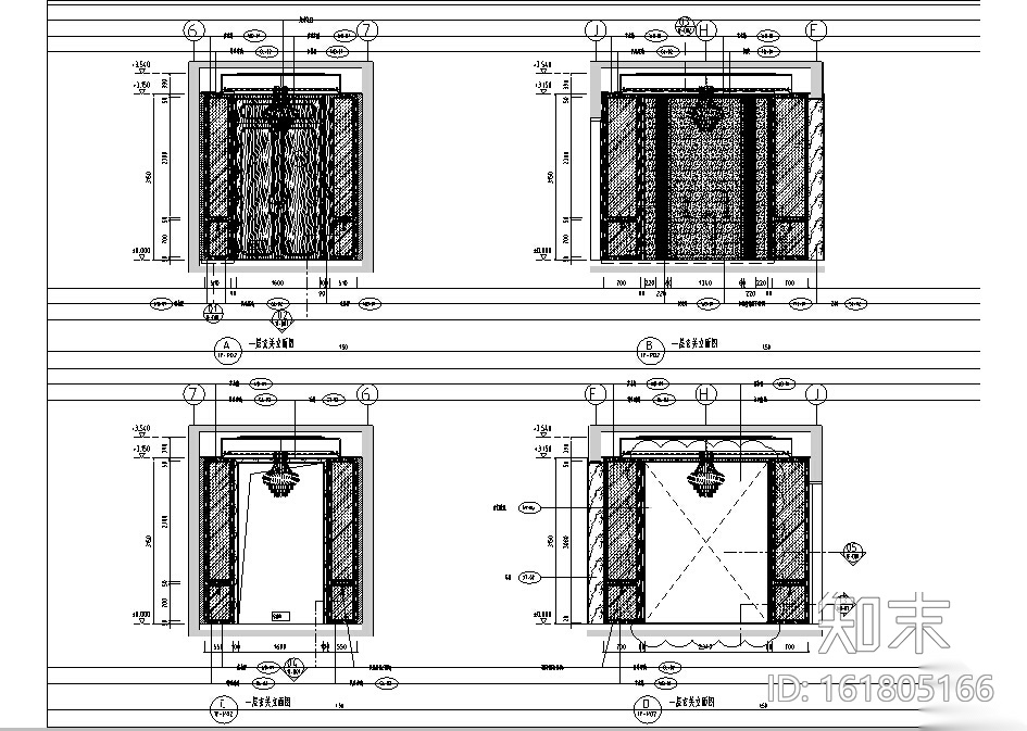 [昆明]新中式别墅装修方案设计施工图（含实景图）cad施工图下载【ID:161805166】