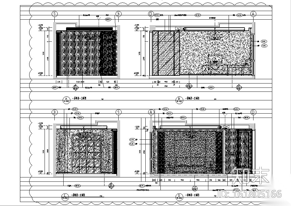 [昆明]新中式别墅装修方案设计施工图（含实景图）cad施工图下载【ID:161805166】