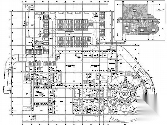 [山东]17层大型现代风格国际学术交流中心施工图（含酒店...cad施工图下载【ID:164862102】