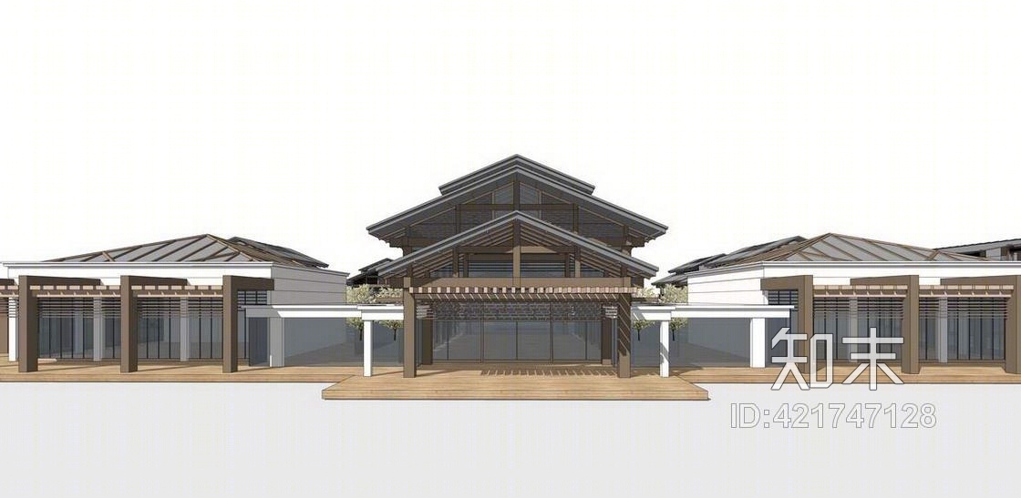 岳西古建筑群SU模型下载【ID:421747128】