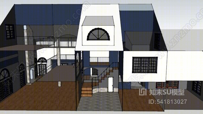 图书馆SU模型下载【ID:541813027】
