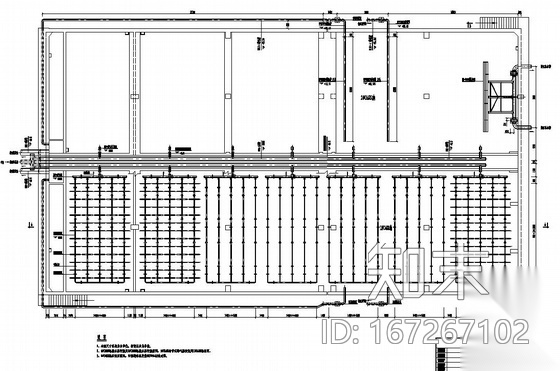 某化纤有限公司21000m3/d废水处理工程CASS池工艺图（全...cad施工图下载【ID:167267102】