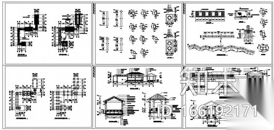 云南公司生活区景观施工图全套cad施工图下载【ID:166192171】
