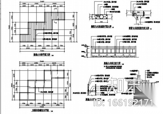 云南公司生活区景观施工图全套cad施工图下载【ID:166192171】