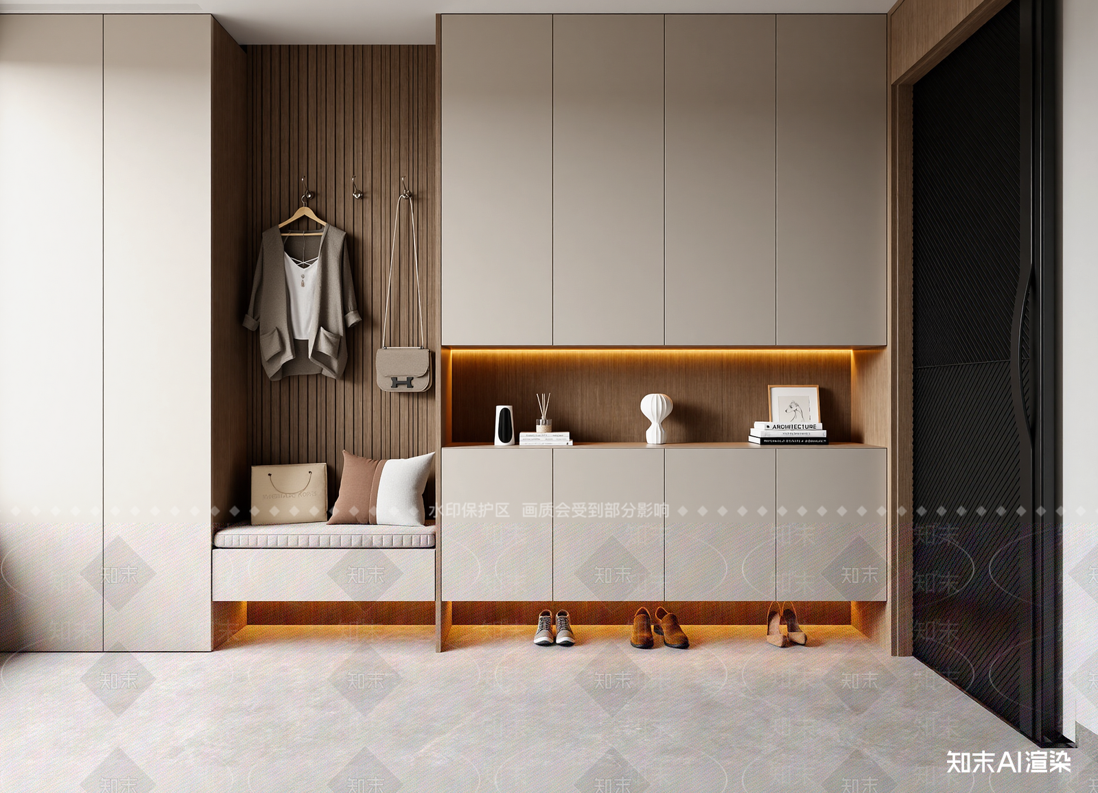 现代玄关3D模型下载【ID:1214563488】