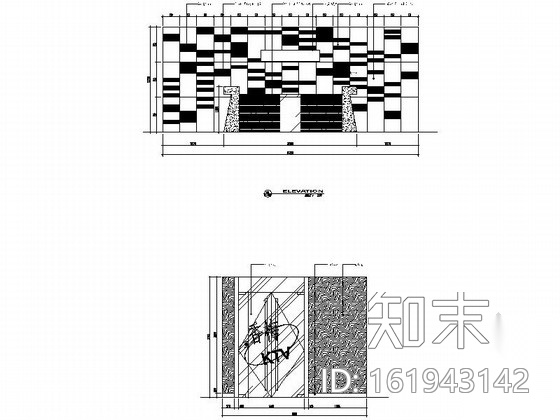 [无锡]四星级旅游涉外酒店KTV装修图cad施工图下载【ID:161943142】