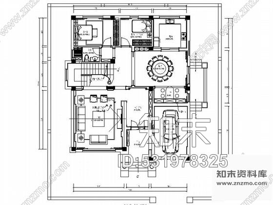 施工图浙江豪华现代五室两厅两层别墅装修室内设计施工图cad施工图下载【ID:531978325】