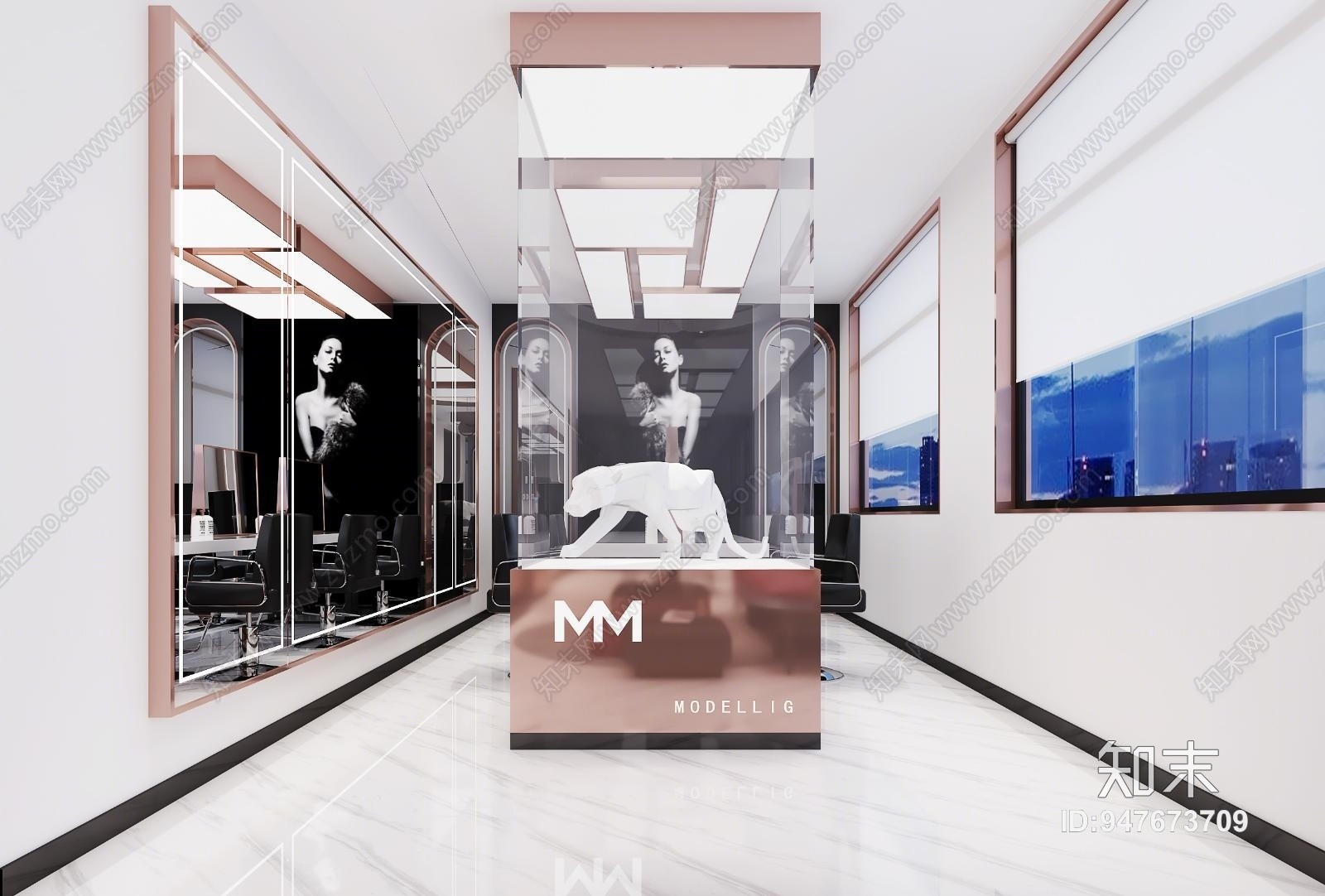 现代理发店3D模型下载【ID:947673709】