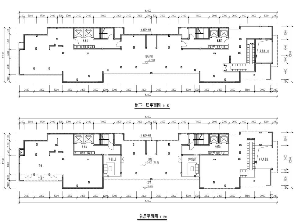 [江西]欧陆风格居住区建筑施工图设计（CAD）cad施工图下载【ID:165157127】