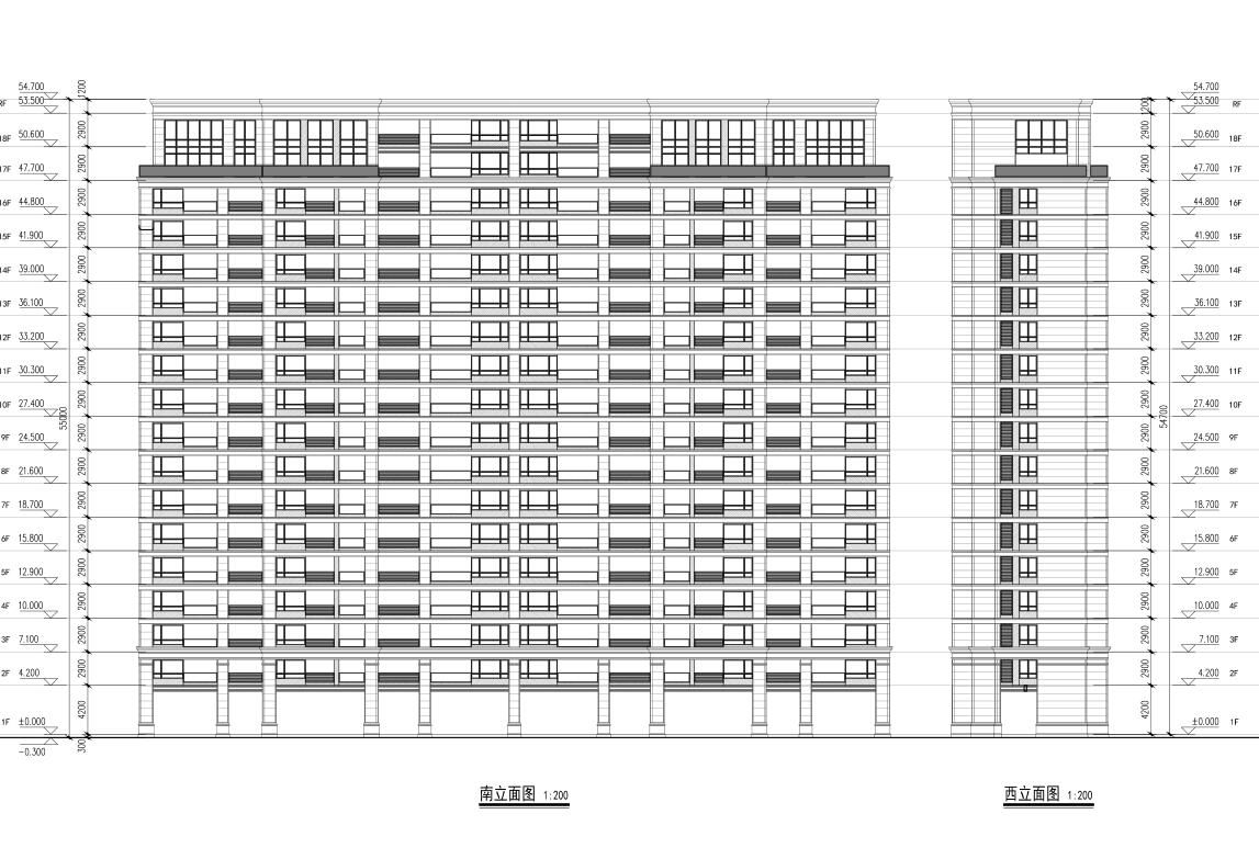 [江西]欧陆风格居住区建筑施工图设计（CAD）cad施工图下载【ID:165157127】