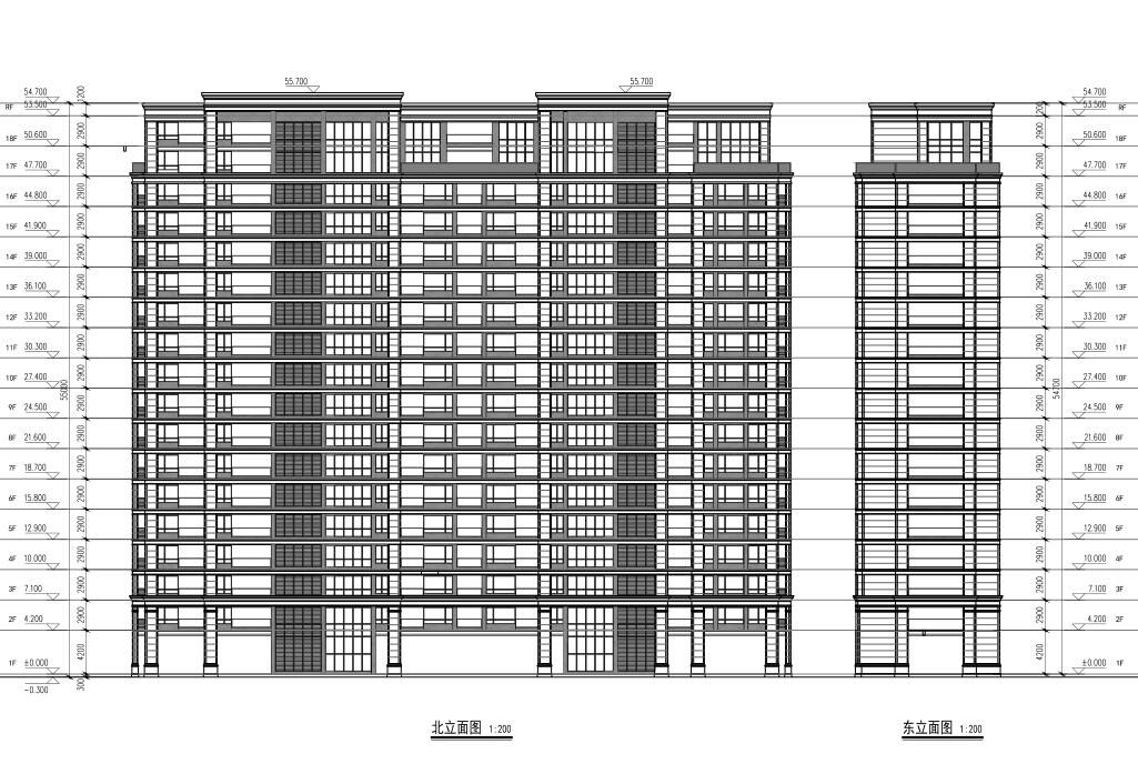 [江西]欧陆风格居住区建筑施工图设计（CAD）cad施工图下载【ID:165157127】