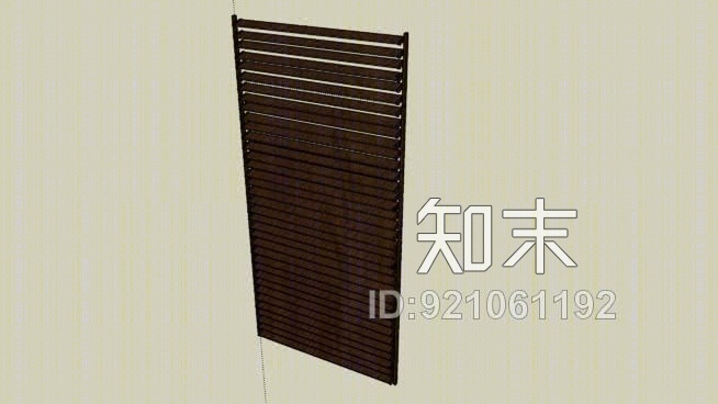 木制百叶窗SU模型下载【ID:921061192】