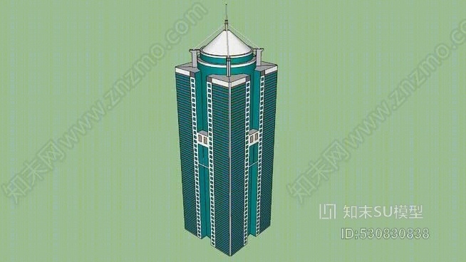 涓婃捣鎷涘晢灞�澶у帵招商大厦SU模型下载【ID:530830838】