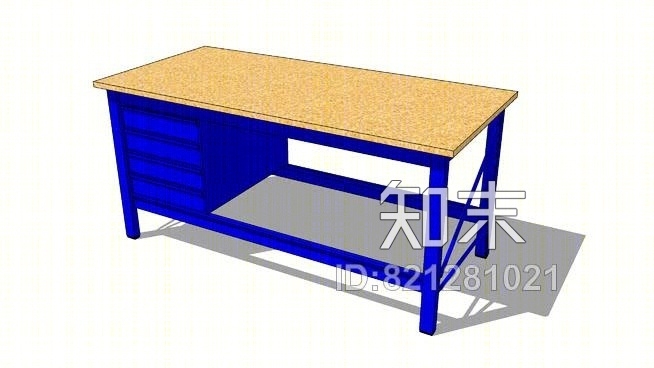 贝劳德长凳SU模型下载【ID:821281021】