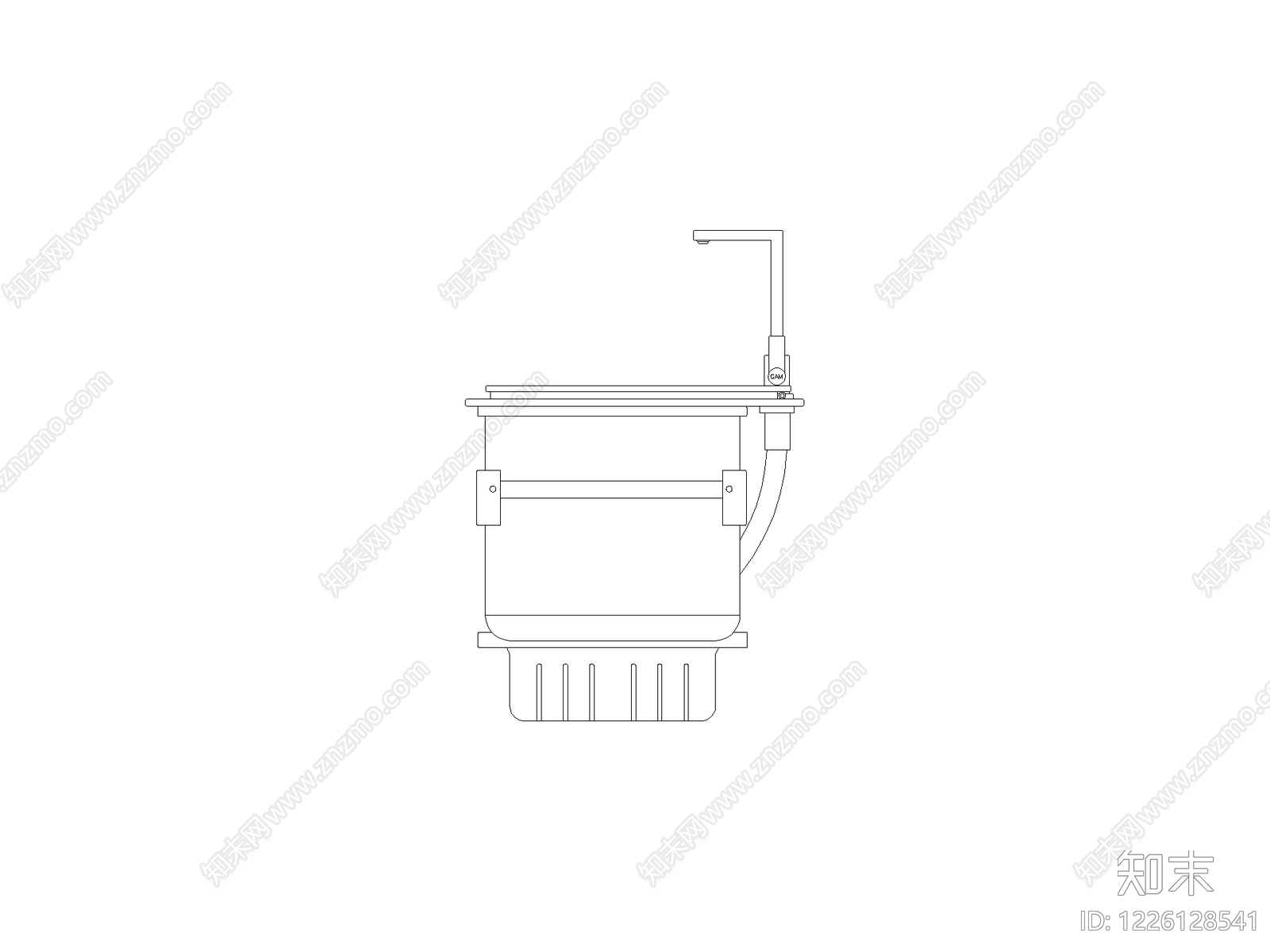 厨房设施cad施工图下载【ID:1226128541】