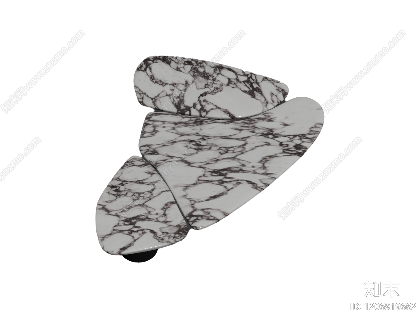 大理石拼接茶几3D模型下载【ID:1206919662】
