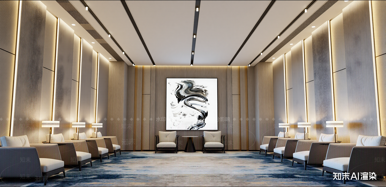 现代会议室SU模型下载【ID:1215952015】