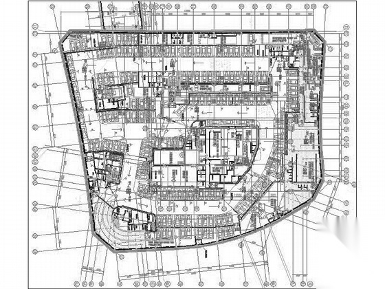 [上海]135米玻璃幕墙办公建筑设计施工图（含详细节点图...施工图下载【ID:165747147】