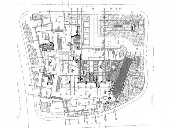 [上海]135米玻璃幕墙办公建筑设计施工图（含详细节点图...施工图下载【ID:165747147】