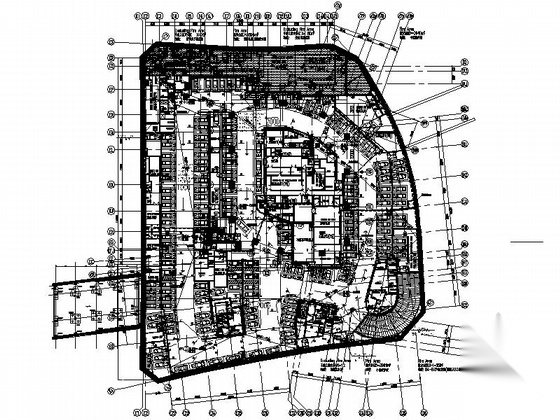 [上海]135米玻璃幕墙办公建筑设计施工图（含详细节点图...施工图下载【ID:165747147】