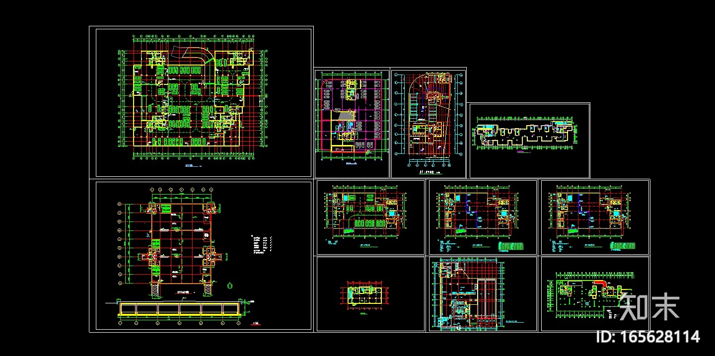 人防建筑设计方案施工图（CAD）cad施工图下载【ID:165628114】