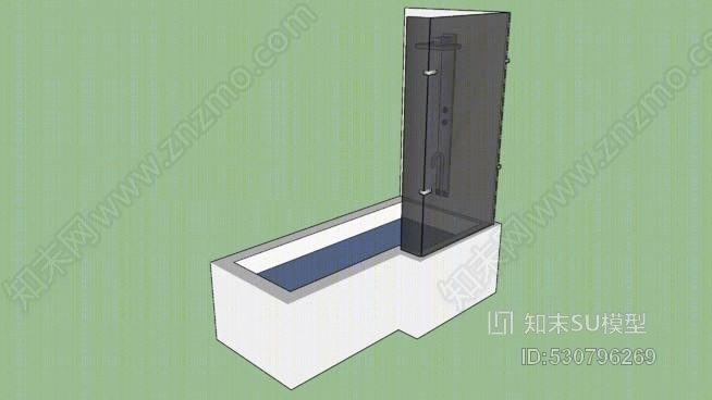 浴缸淋浴器SU模型下载【ID:530796269】