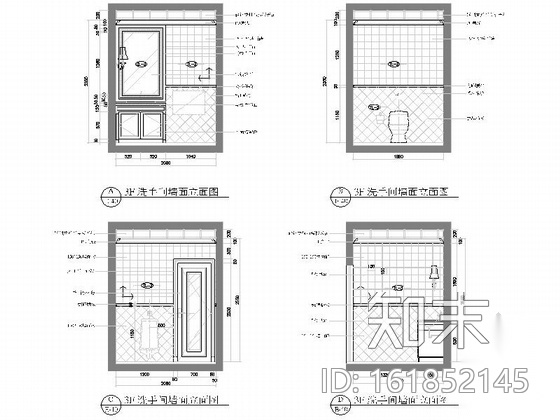 [河北]经典奢华欧式风格三层别墅室内设计装修施工图（图...cad施工图下载【ID:161852145】