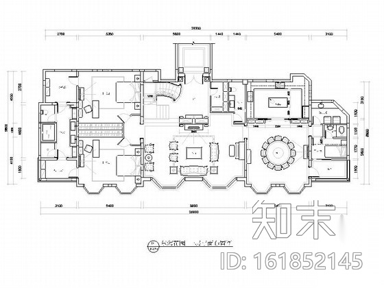 [河北]经典奢华欧式风格三层别墅室内设计装修施工图（图...cad施工图下载【ID:161852145】