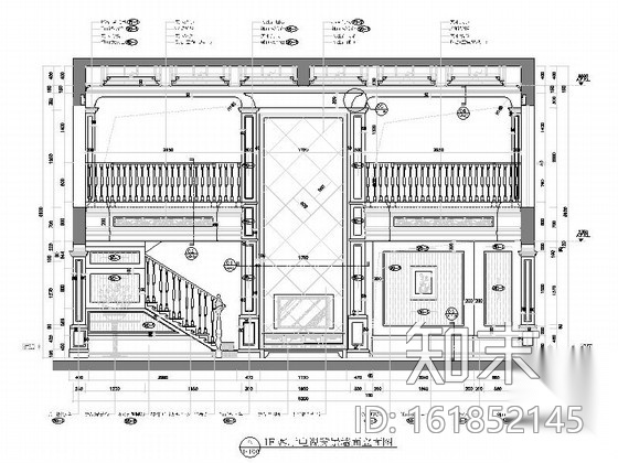 [河北]经典奢华欧式风格三层别墅室内设计装修施工图（图...cad施工图下载【ID:161852145】