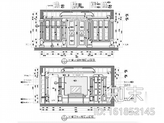 [河北]经典奢华欧式风格三层别墅室内设计装修施工图（图...cad施工图下载【ID:161852145】