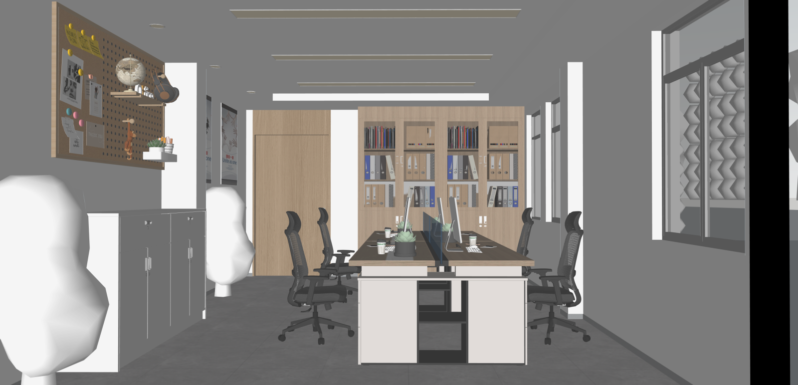 现代办事大厅SU模型下载【ID:1215947551】