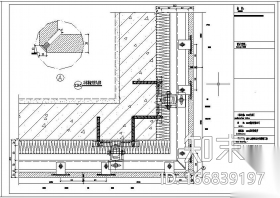 淄博某网点幕墙装饰工程设计图cad施工图下载【ID:166839197】