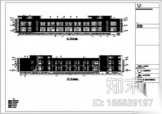 淄博某网点幕墙装饰工程设计图cad施工图下载【ID:166839197】