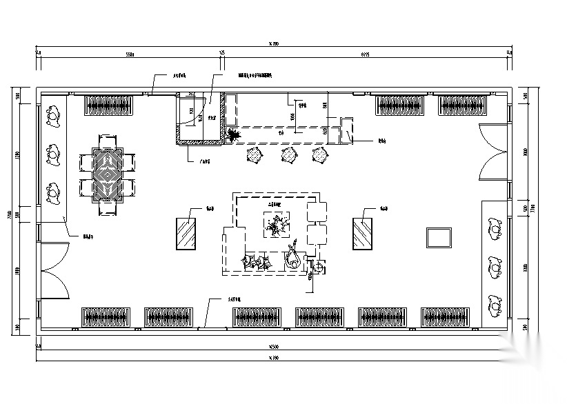 107平米服装店设计施工图（附3D模型+效果图）施工图下载【ID:160705136】